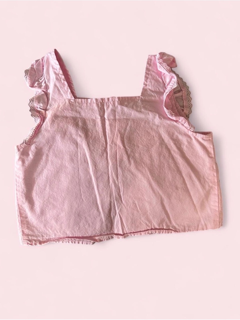 btween Pink Embroidered Ruffle Tank Top - Picture 2 of 3